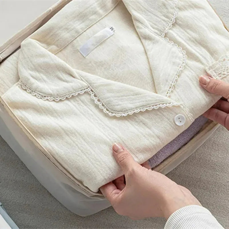 4/6PCS Compression Bags with Zipper for Clothes Underwear Shoe Packing Storage Travel Luggage Wardrobe Space Saving Organizer