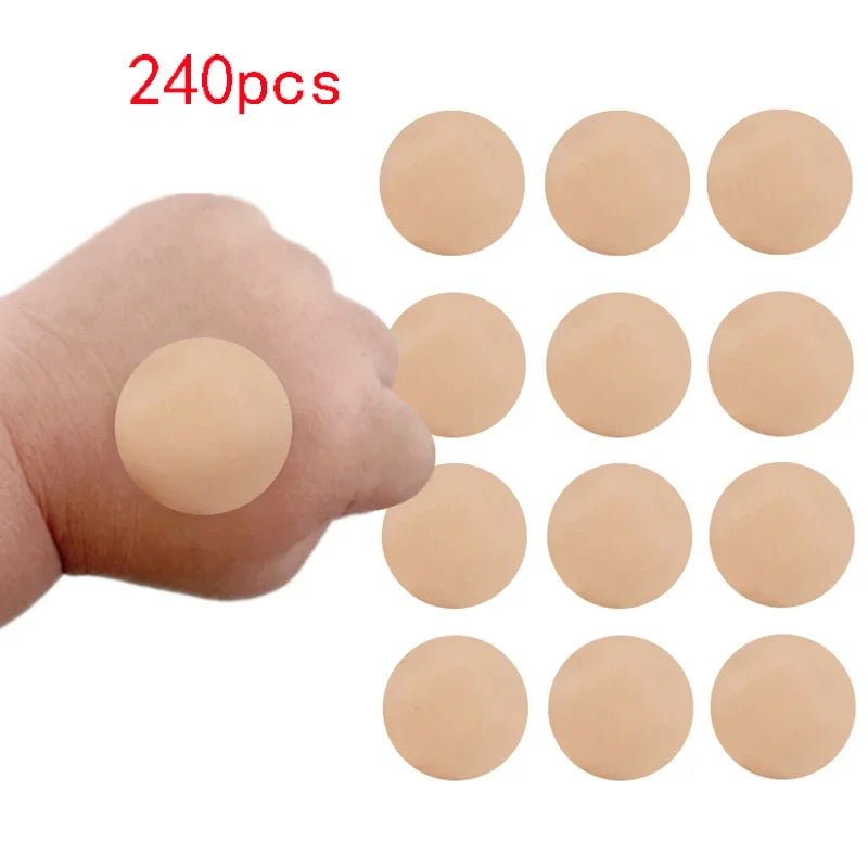 120pcs/set Round Strip Shape Band Aid First Aid Wound Plaster Skin Dressing Patch for Children Adults Adhesive Bandages Kawaii