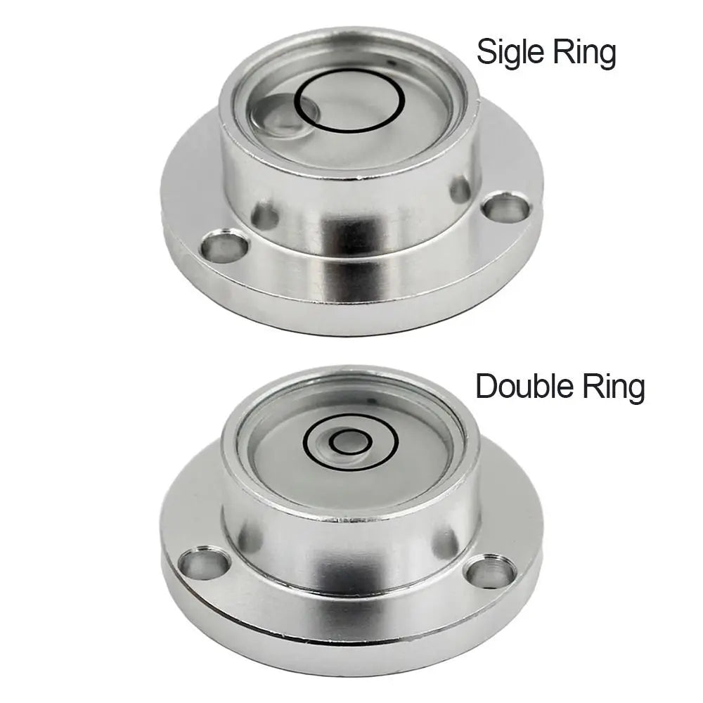High precision bubble level Small bulls eye level Metal circular level Mini portable horizontal beads