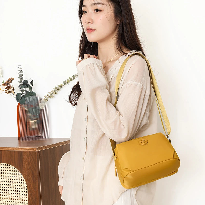 Crossbody Bag for Women Waterproof Nylon Multi Pocket Adjustable Strap Casual Daily Commute Travel Lightweight Outdoor Daily Use