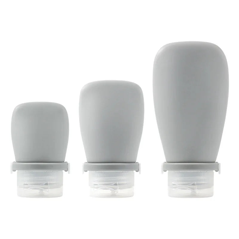 10PCS 30/60/90ml Empty Refillable Silicone Travel Soft Squeeze Tube Leakproof For Shampoo Lotion Bottle Portable Container