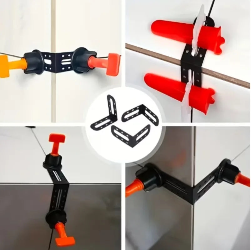 25-100Pcs Tile Leveling System Clips Hard Plastic Male Angle for Floor Wall Tile Leveler Spacers Locater Leveling Device Tools