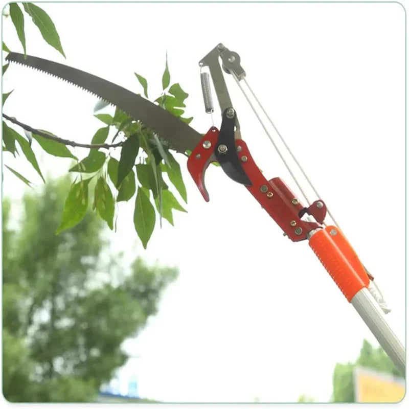2 In 1 Extendable Tree Pruner Saw Long Handle Branch Cutter Garden Pruning Shears High Branch Trimmer Outdoor Tool