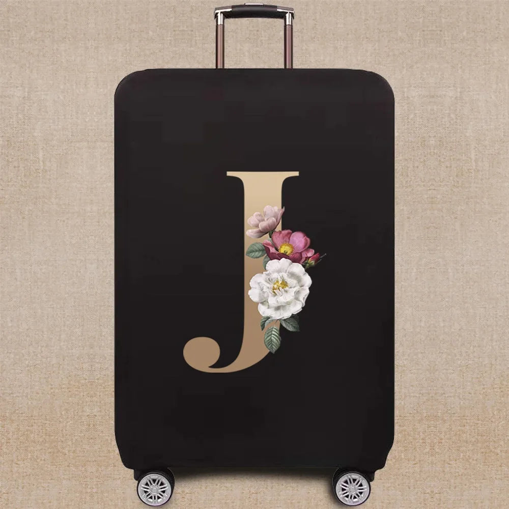 Luggage Covers 18-32 Protector Travel Luggage Suitcase Protective Cover gold letter series Stretch Dust Cover Travel Accessories