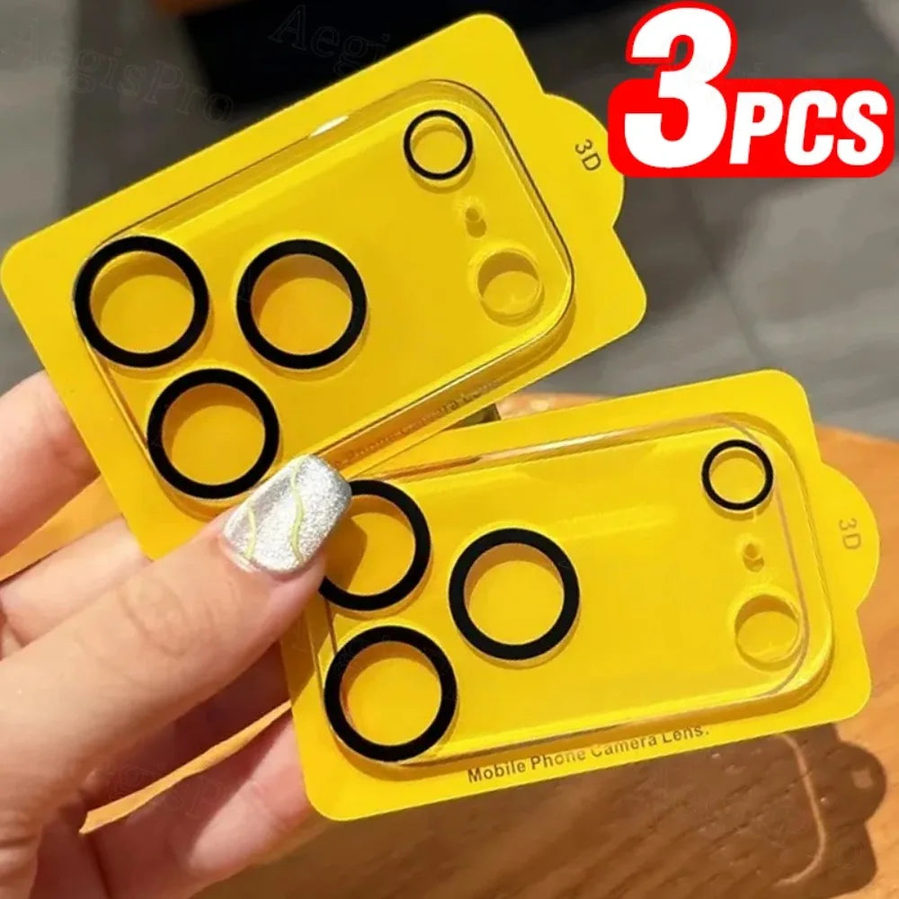 3PCS Camera Lens Tempered Glass for IPhone 17 Pro Max Air 16ProMax HD Clear Lens Protective for iPhone 15 14 13  12 11 Pro Glass