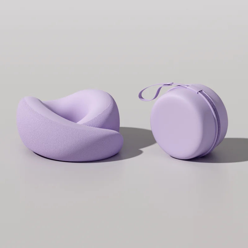 Travel Neck Pillow Memory Foam U-shaped Pillow Portable Adjustable Soft Neck Support Noon Break Sleep Pillows