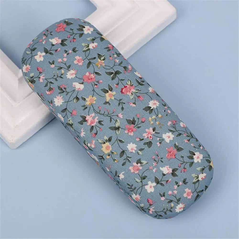 Unisex Hard Glasses Box for Men Women Reading Myopia Glasses Protector Case PU Leather Solid Color Fashion Eyewear Accessories
