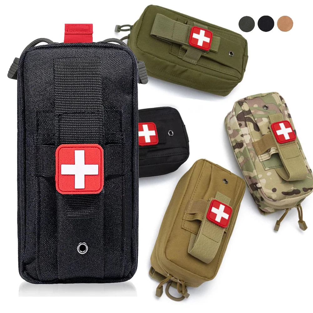 First Aid Kit Medical EDC Pouch Tactical MOLLE Outdoor Medical Bag Waist Bag 1000D tourniquet holder