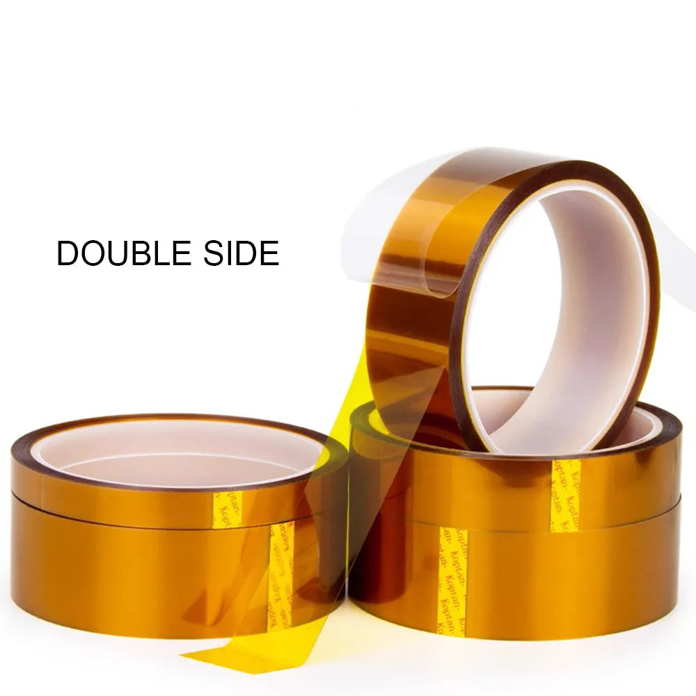 10M High Temperature Adhesive Tape Heat Resistant Polyimide Double Sided Kapton Tape 0.1mm Thickness