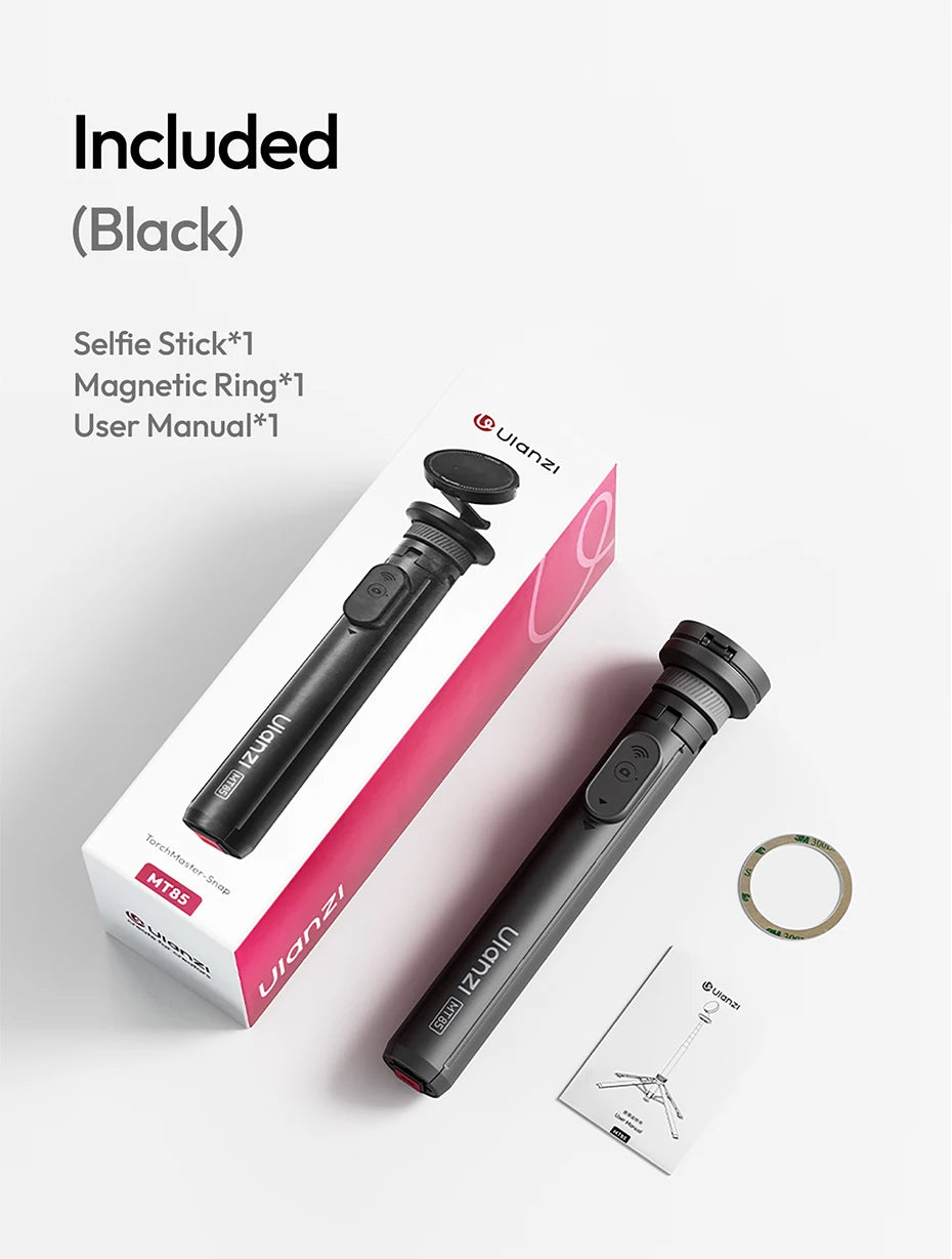 Ulanzi MT-85 Automatic Phone Tripod Magsafe Selfie Stick for iPhone 17 16 15 Pop Open Tripod Floor Stand for Outdoor Travel Vlog