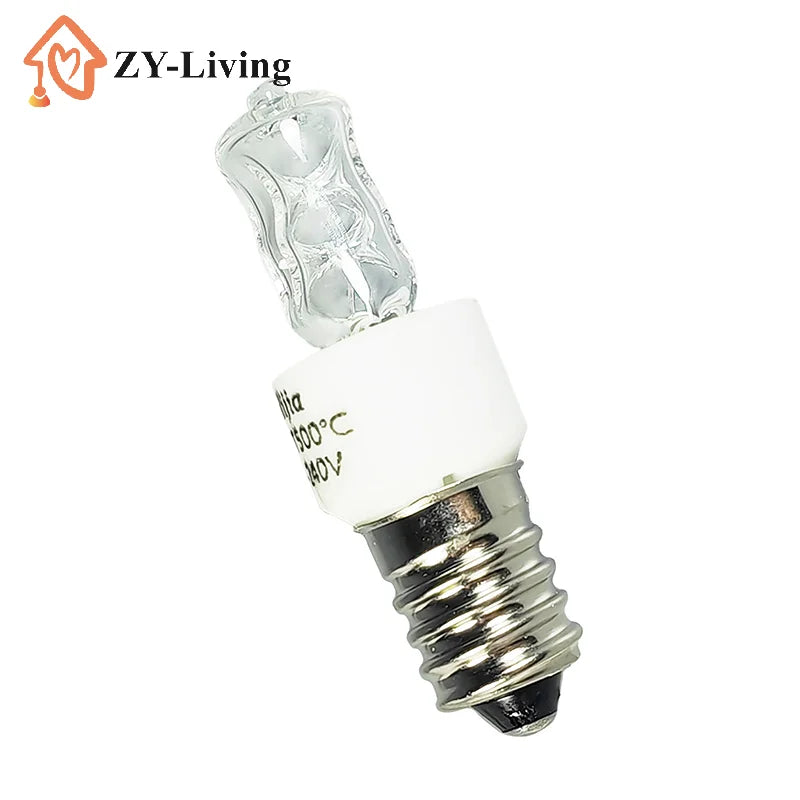 1Pcs 25W/40W E14 Oven Light Bulb 220-240V Safe Halogen Oven Lamp High Temperature 500℃ Resistant Dryer Microwave Light Bulb