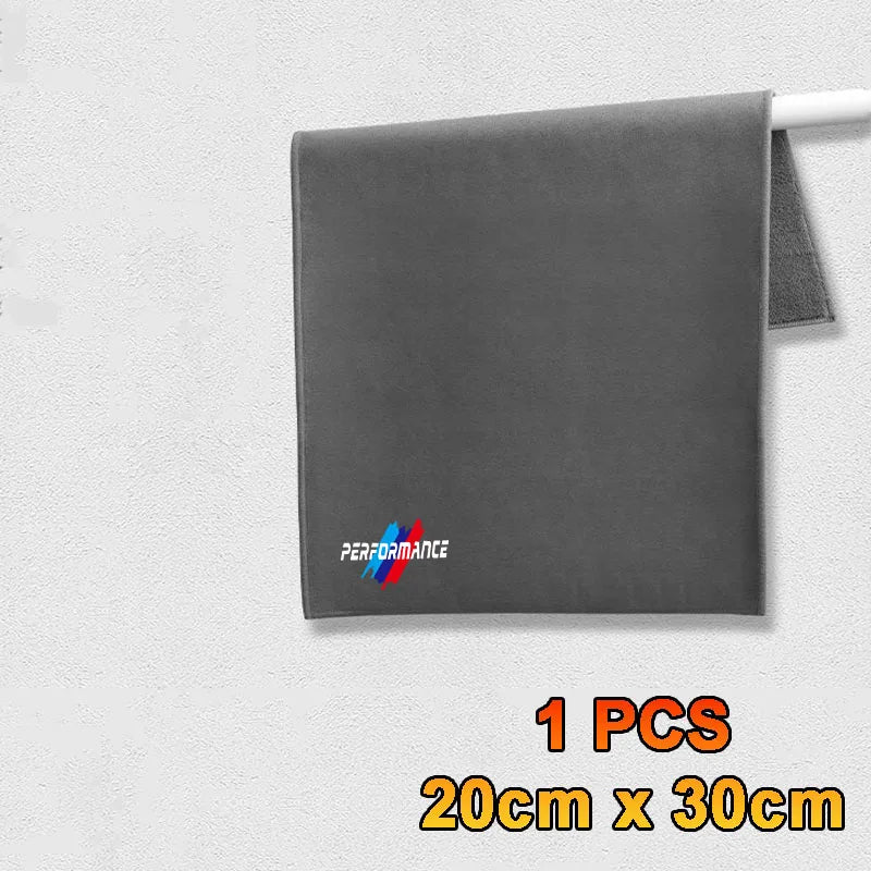 Absorbent Auto Cleaning Towels-Lint-Free Microfiber,Scratch-Resistant,car accessories,for BMW M Performance power sport