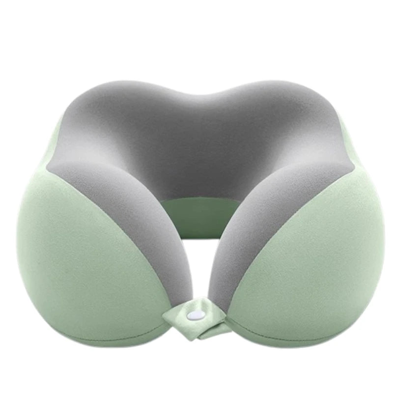 Travel Neck Pillow Memory Foam U-Shaped Soft Portable Neck Support Pillow for Airplane Car Home Office Use Ergonomic Designed