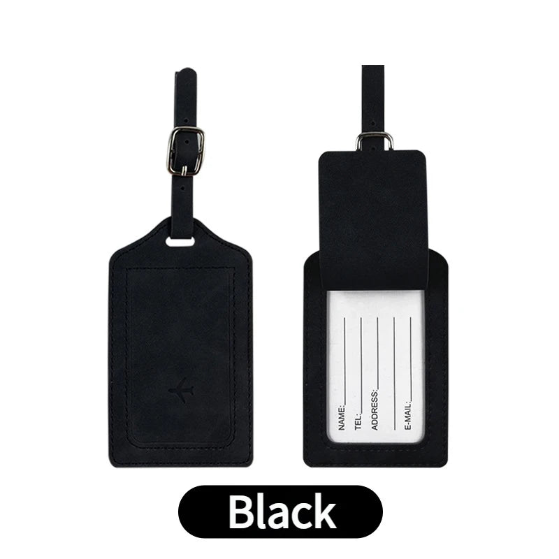 Advanced Essential Travel Item: Anti Theft High-performance RFID Shielded Passport Clip+leather Luggage Tag Set