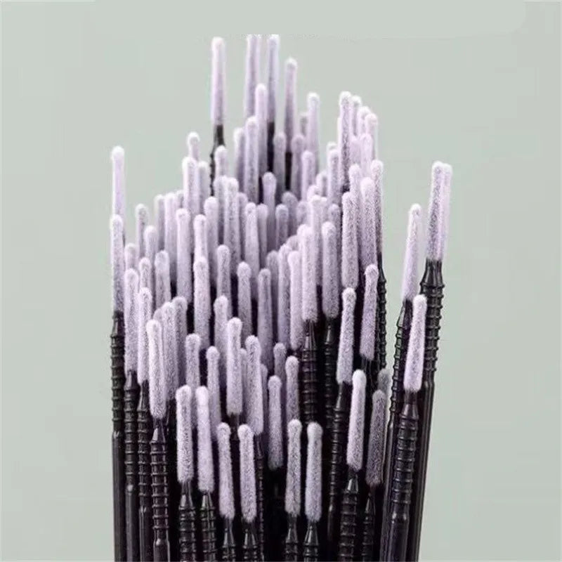 Black Disposable MicroBrush Eyelash Extension Removal Swabs Individual Lashes Cleaning Cotton Swabs 100/200/500/1000PCS