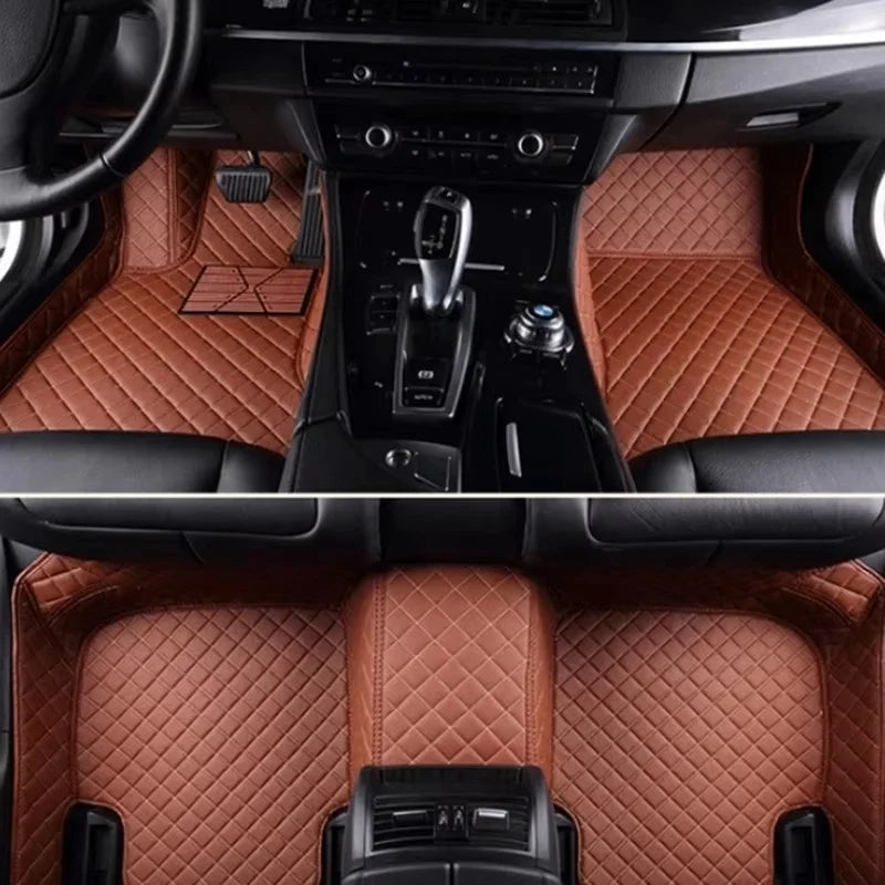 Custom Floor Mats For BMW 3 Series F30 F31 Touring F34 GT G20 20-23 Leather Full Coverage Auto Floor Mats Luxury Floor Liners