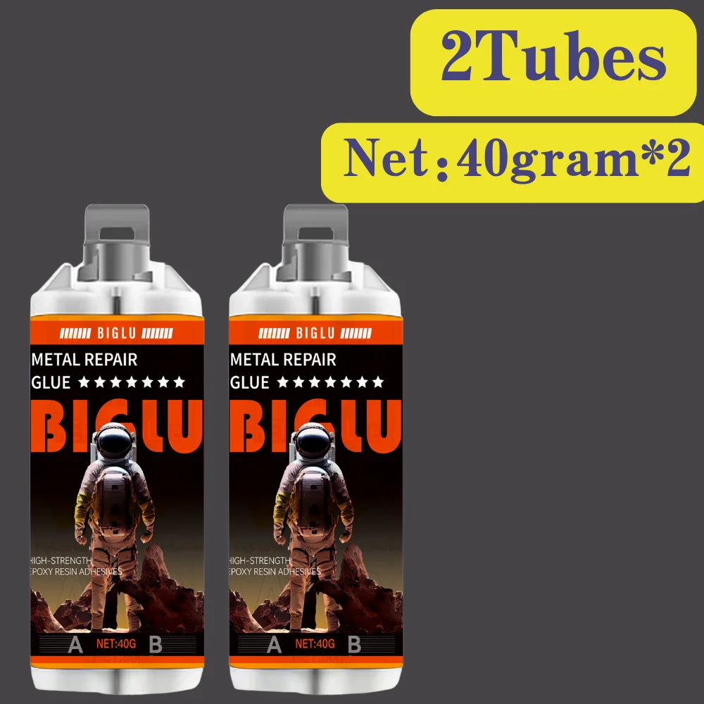 BIGLU Metal Repair Glue High Strength AB Casting Adhesive Cold Welding Heat Resistance Magic Sealant Industrial Repair Agent