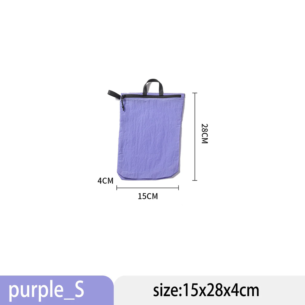 Reusable Nylon 4-Size Travel Storage Pockets With Hand Strap Water-resistant Clothing Organizer For Trip Packing 4size/lot