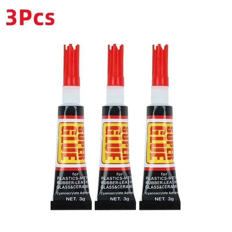 Liquids Transparent Epoxy Resin Super Strong Instant Glue Wood Rubber Metal Cyanoacrylate Adhesive Stationery Shop 502 1/3/6/12