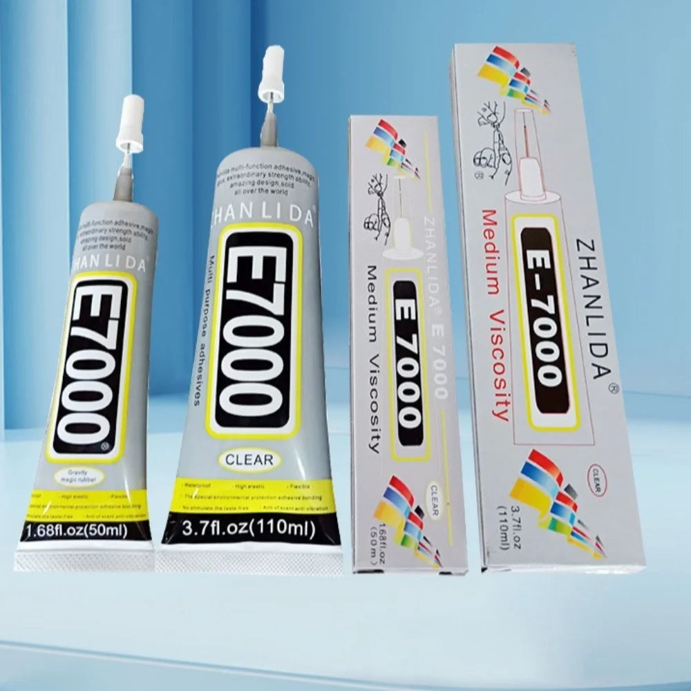New 50/110ML Clear Glue E7000 DIY Craft Rhinestone Jewelry Adhesive Multipurpose Fabric Adhesive Leather Bag Fixing