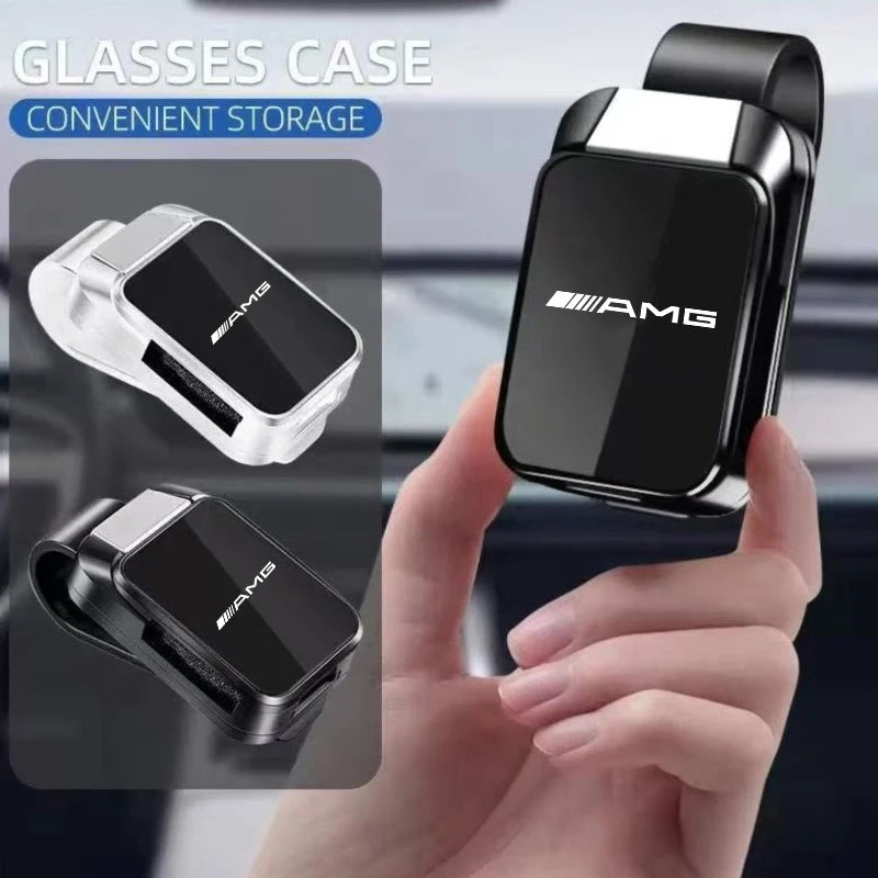 Car Sun Visor Glasses Clip Sunglasses Storage Bracket For Mercedes Benz AMG A B C E G CLA W211 W203 W204 W210 W124 C300 C260