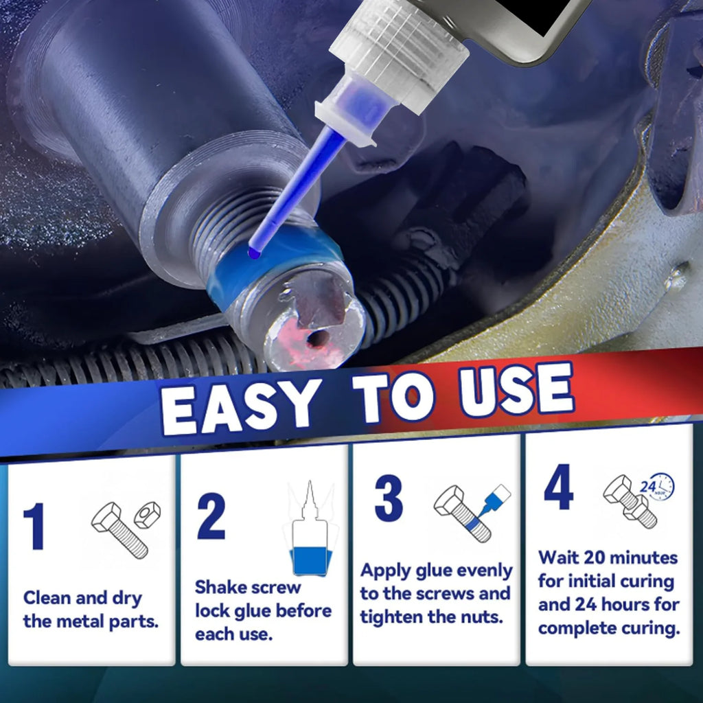 243/271, Fast-Drying, Medium-High Strength Anaerobic Epoxy Adhesive for Thread Fastening, Removable, for Screws and Nuts; Anti-L