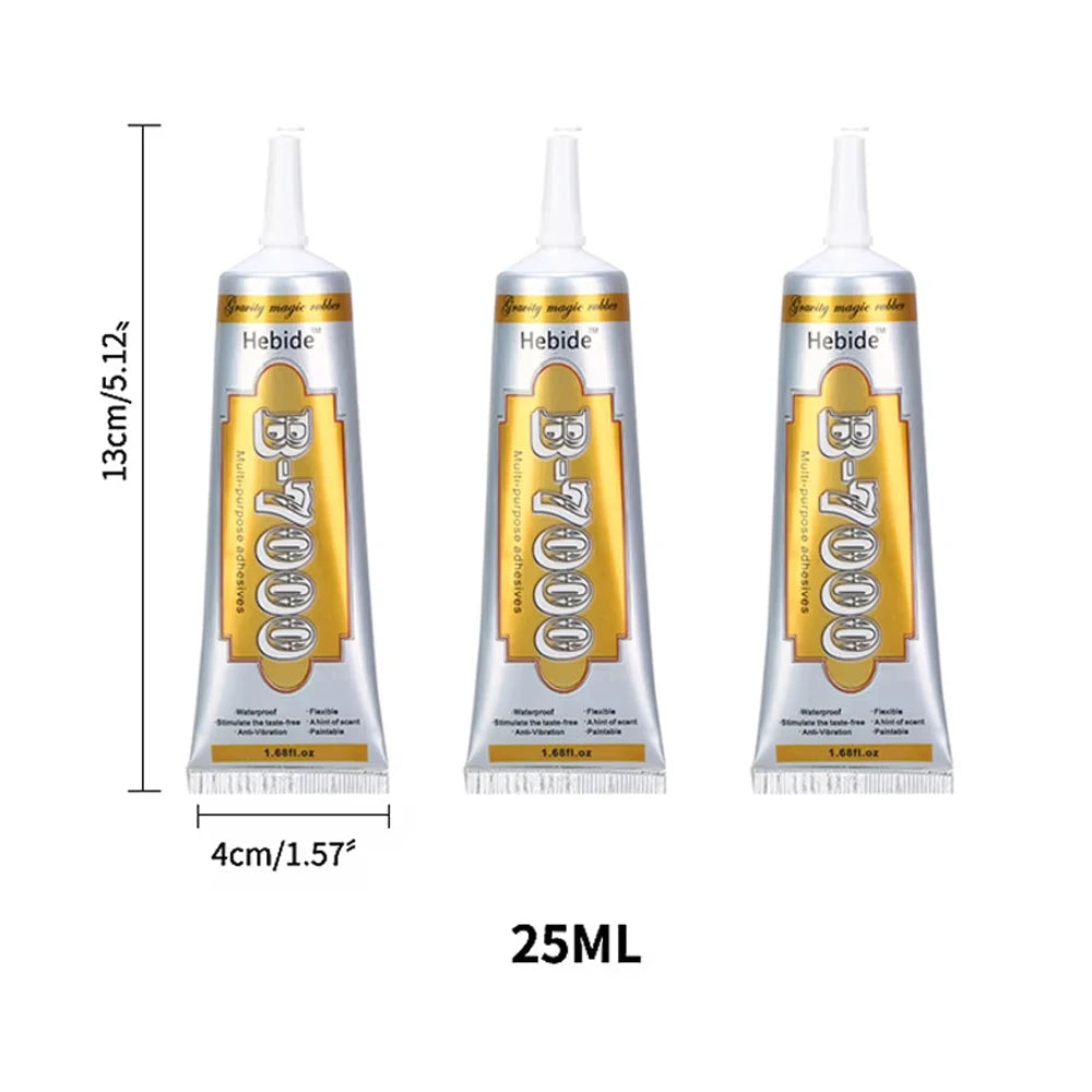 15/25/50/110ML B-7000 Glue Safety Materials Upgraded Clear Contact Phone Repair Universal Glass Plastic DIY B7000 Adhesive