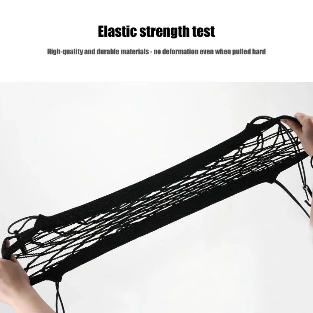 Car Seat Middle Storage Net Pocket Car Screen Elastic Children's Isolation Net Storage Net Seat Back Storage Bag