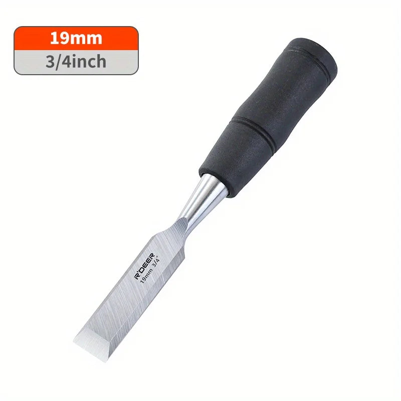 1PC Wood Chisel 7.5 Inch Carbon Steel Mn65# Chisel with Hammer End and Anti-Slip Handle Carpentry Tools for Woodworking