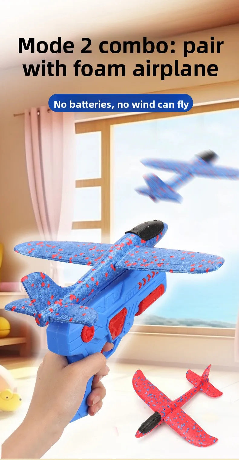 Popular Catapult Airplane Model - Outdoor Foam Airplane Toy for Kids, Ideal for Outdoor Fun & Family Parent-Child Activities