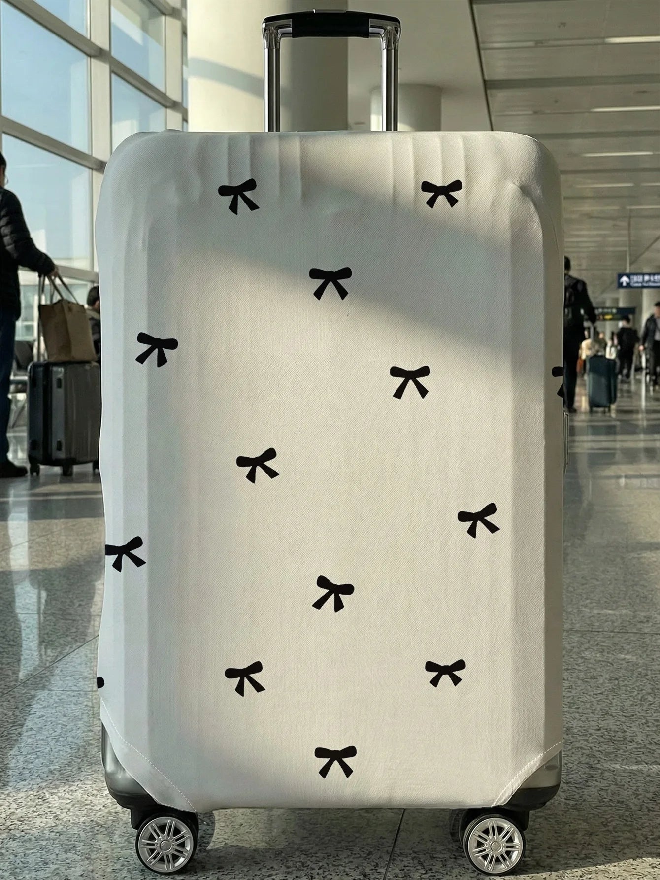 Bow printed luggage protection cover, suitable for 18-32 inch luggage covers, luggage handle gloves, travel accessories