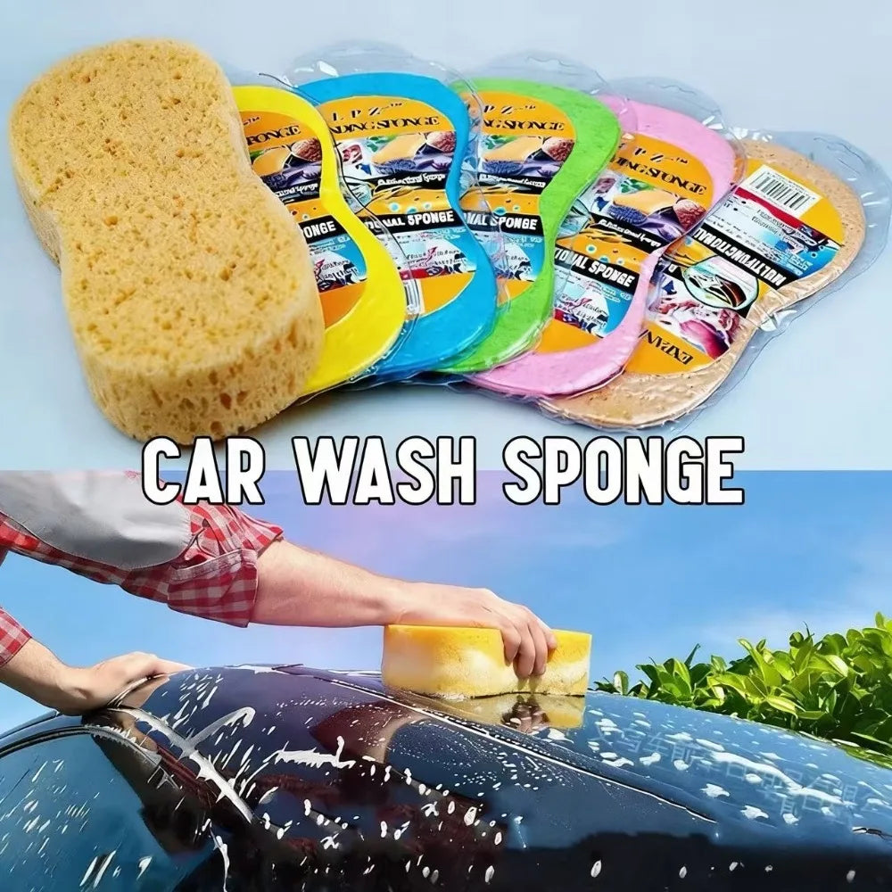 Car Wash Sponge Honeycomb Large Sponges High-density Car Washing Sponge Block Auto Detailing Foam Cleaning Tools Car Accessories
