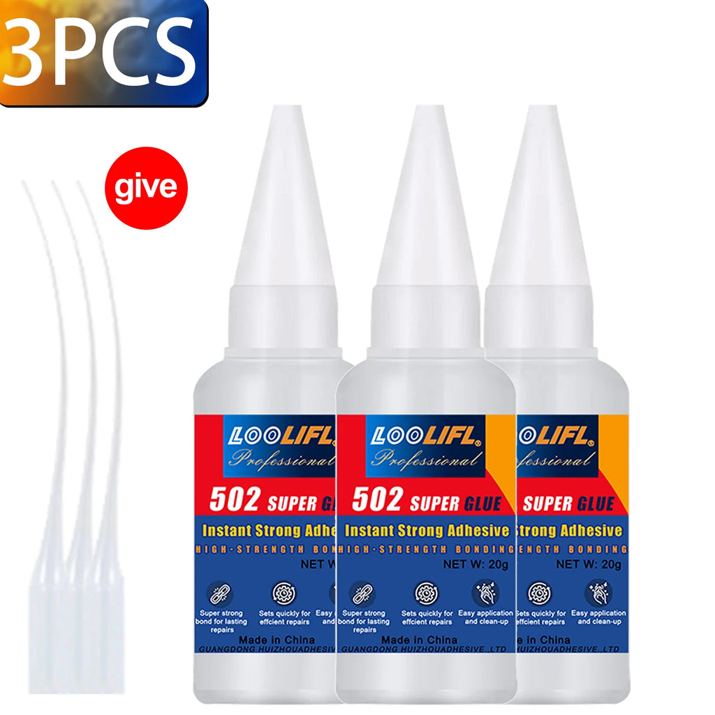 1-10 PCs Super glue 502 High Strength Quick-drying Cyanoacrylate Adhesive for rubber wood Metal High Strength Liquid glue Tool