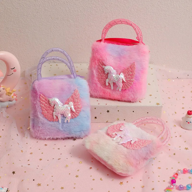 Cartoon cute single-shoulder bag, small crossbody bag, kindergarten girls' small tote, coin purse