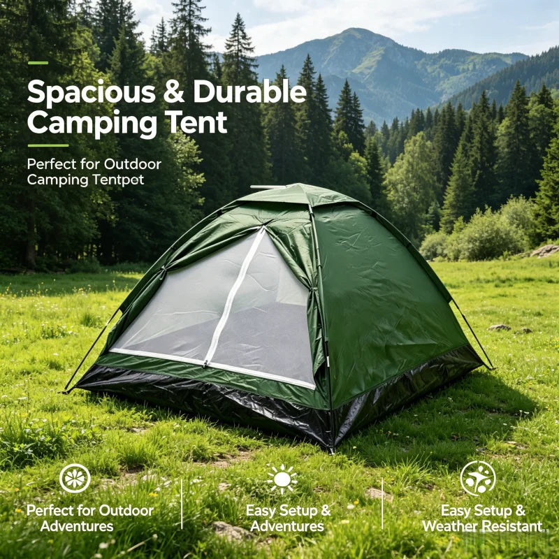 Ultralight Camping Tent for Hiking Shelter 2 Person Dual-layer Door Weatherproof Backpacking Equipment—Ideal for Adventures