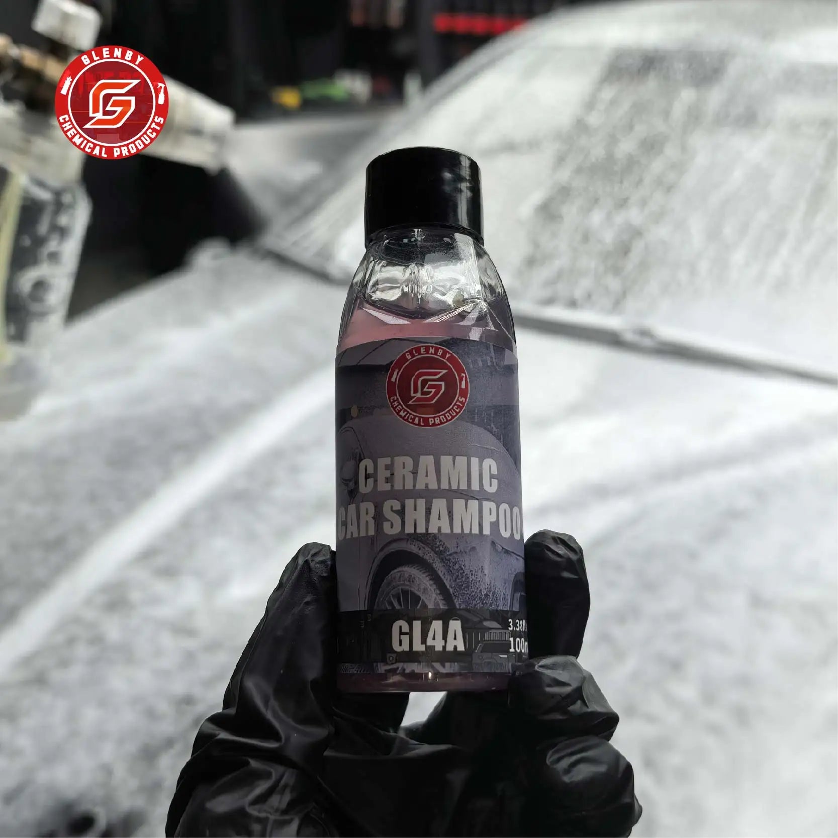 Glenby Car Wash and Wax with protection high hydrophobic and make car shine GL4A Ceramic Car Shampoo