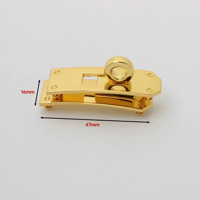 Fashion Metal Bag Locks Clasp Bag Lcok Set For Handbags Purse Tote Closures Snap Clasps DIY Craft Hardware Case Bag Accessories