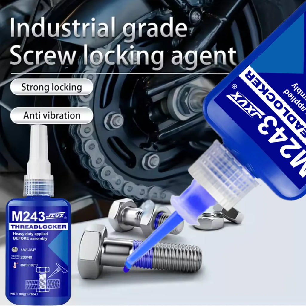 243/271 Medium to High Strength Threadlocker, Blue Red Threadlocker, Blue Threadlocker Adhesive, Screw Glue, Anaerobic Agent, An