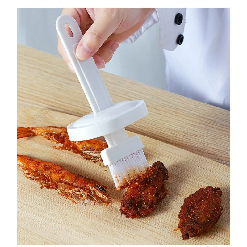 Silicone Oil Brush Pancake OilBrush Integrated Oil Pot Brush with Bottle Kitchen Dustproof Household High emperature Baking Tool