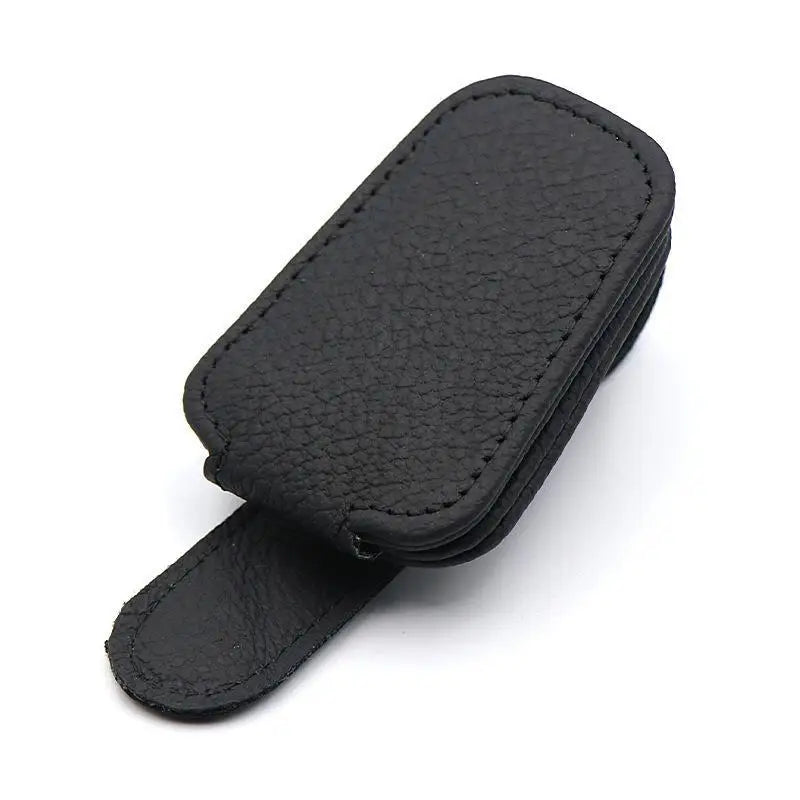 1pc Universal Car Sun Visor Glasses Clip, PVC Material, Auto Eyeglasses Holder, Vehicle Interior Accessories, Eyewear Storage Br