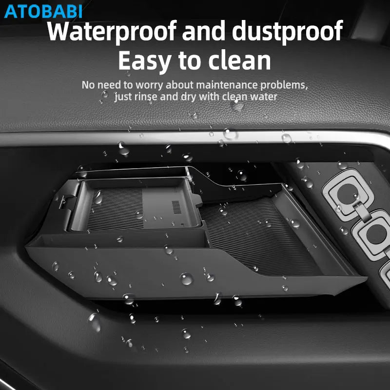 Car Storage Box For BYD Equation Leopard 8 Denza B8 Fangchengbao 2024 Central Control Armrest Box Under Layer Silicone Organize