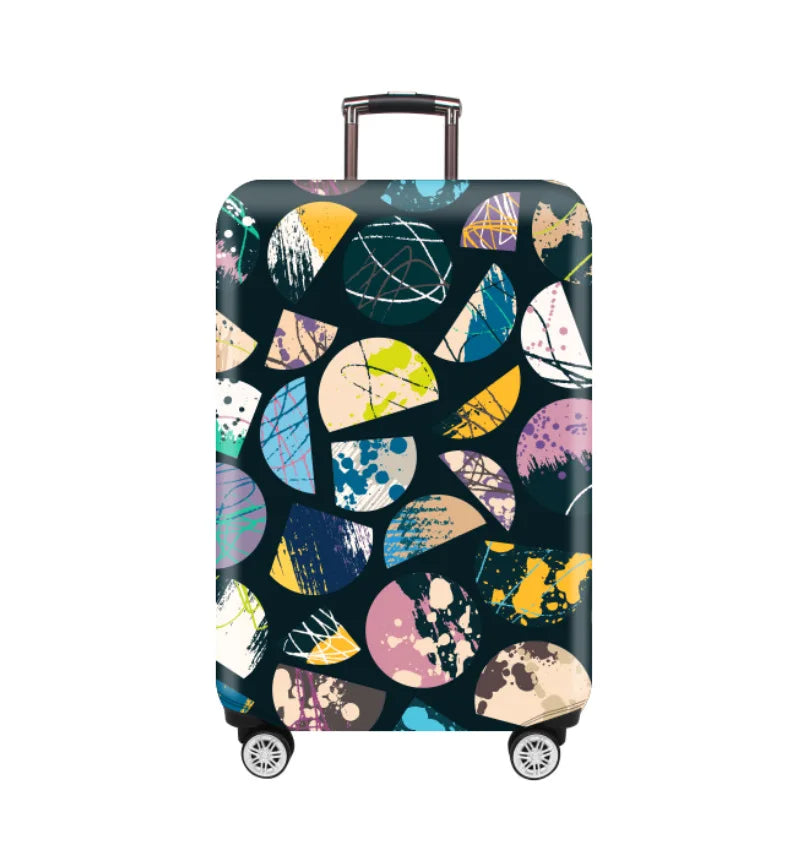 Thick Elastic Cartoon Luggage Protective Cover Zipper Suit For 18-32 inch Bag Suitcase Covers Trolley Cover Travel Accessories