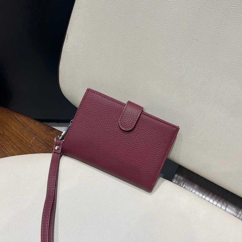 Genuine Leather Engraving Passport Wallet With Neck Strap Custom Name Cowhide Travel Wallet Woman Portable Card Bag Coin Purse