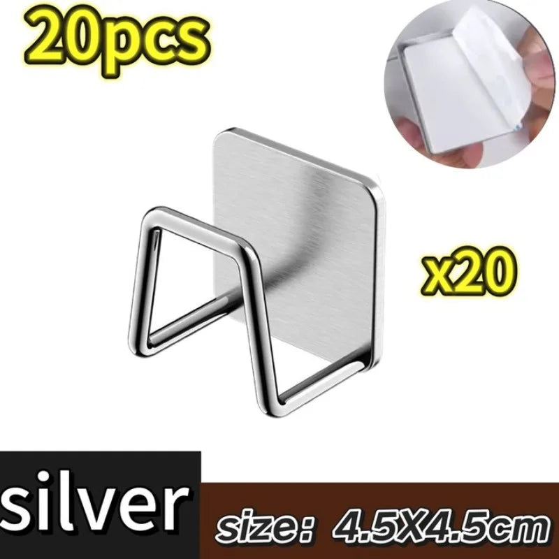 Kitchen Sponges Holder Self Adhesive Sink Sponges Drain Drying Rack Stainless Steel Storage Holder Kitchen Accessories