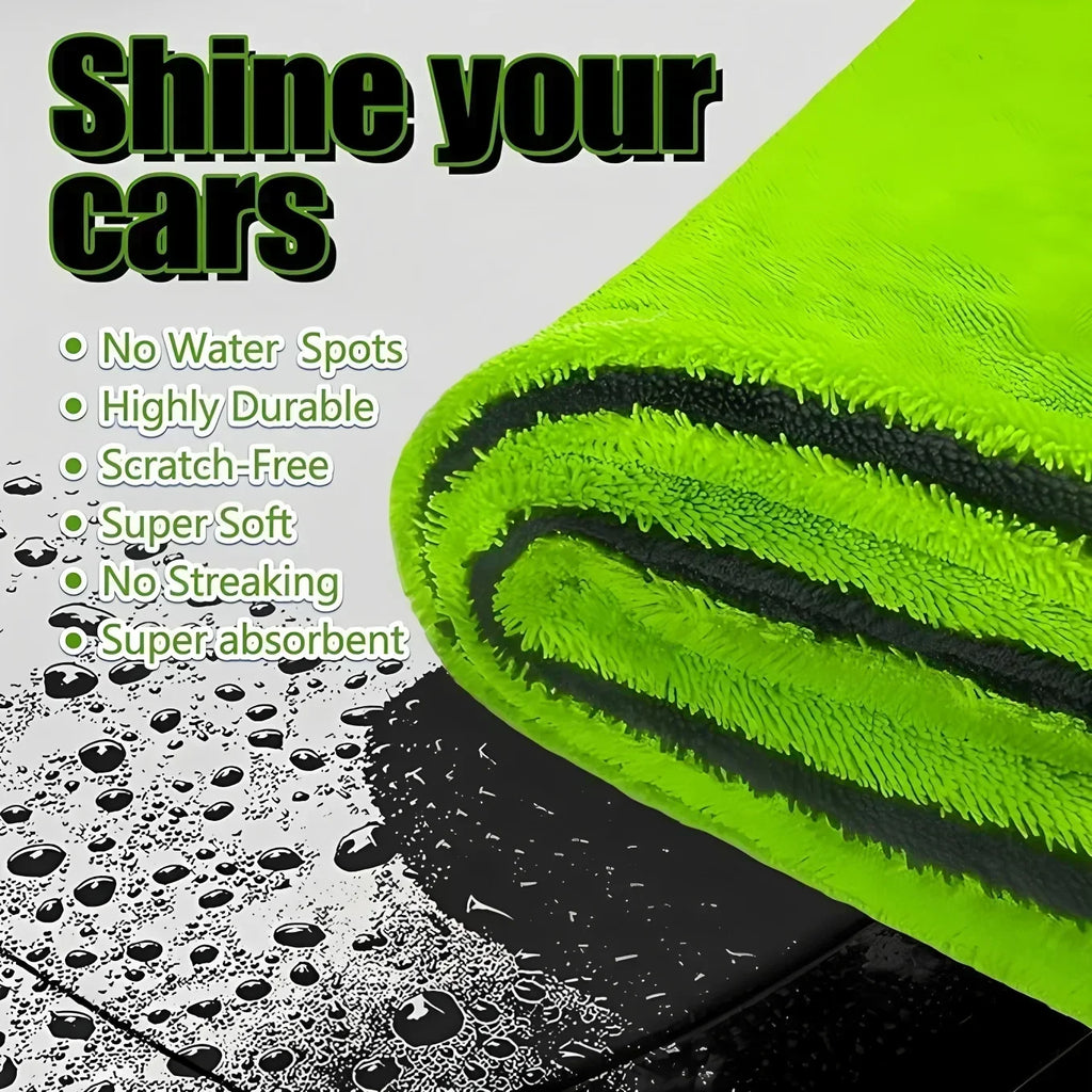 1400GSM Car Towel Car Detailing Rags Quick Drying Cloth Multi-Purpose Car Wash Towel For Car Window Cleaning And Auto Care