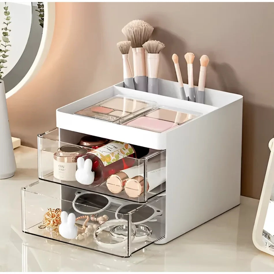 Table Organizer Rabbit Door Clutter Pen Drawer/Makeup Office Multipurpose-Neverdie Store