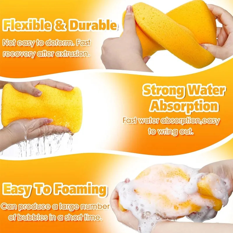 High Density Foam Cleaning Block Car Wash Sponge Wax Pad Multipurpose For Auto Paint Household Kitchen Grout Care Utility Tool