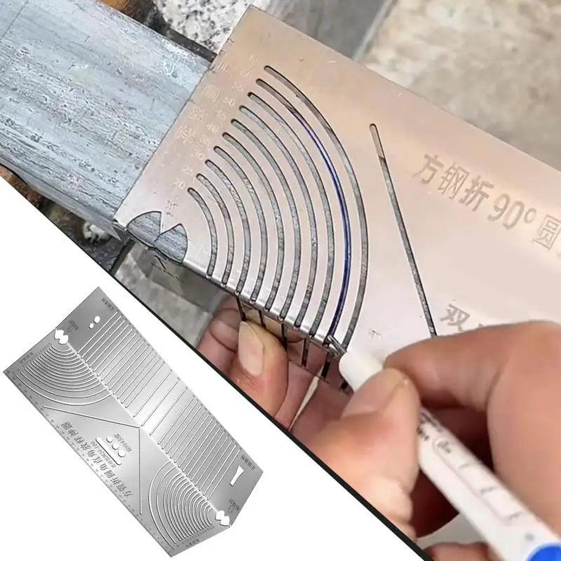 Precision-Flex Angle Arc Marking Tool Metal Fabrication Pipe Saddle Cutting Guide All In 1 Measuring For Welding Metalworking