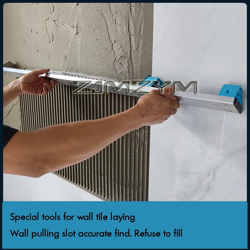 1Pc Stainless Steel Square Notch Trowel , Wall Tile Leveling Tool for Masonry Large Tiles