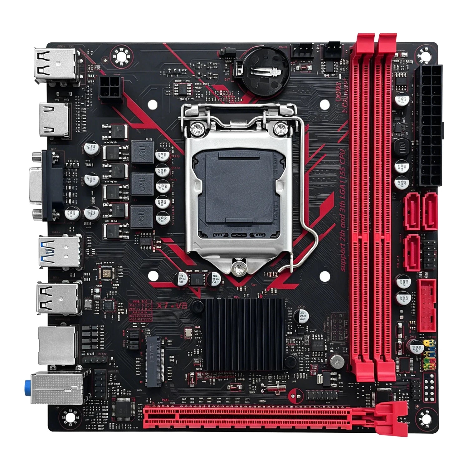 MACHINIST B75 X7 VB Motherboard LGA1155 Support Dualchannel DDR3 RAM CoreI3/I5/I7 2/3Gen CPU for Gaming Computer USB3.0 SATA3.0